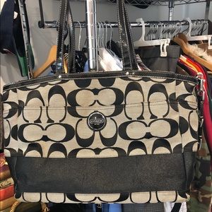 Coach Canvas XL Tote or Diaper Bag